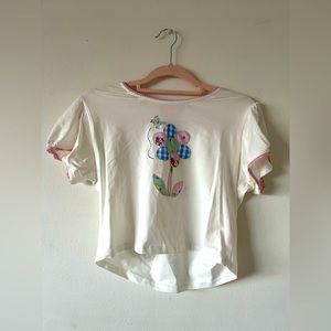 Patchwork Crop Top Dolls Kill Size: XL